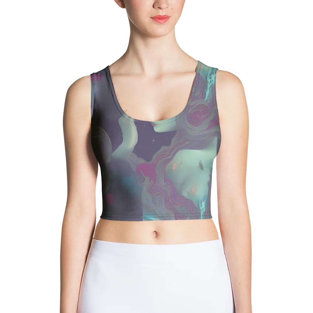 Ethereal Muse on Crop Top — Front