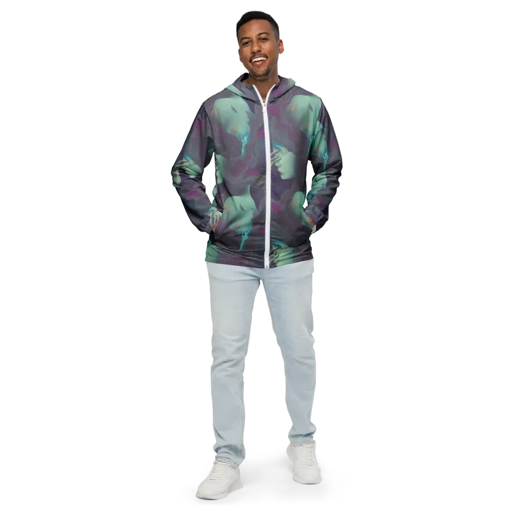 Ethereal Muse on Men's Windbreaker — Front