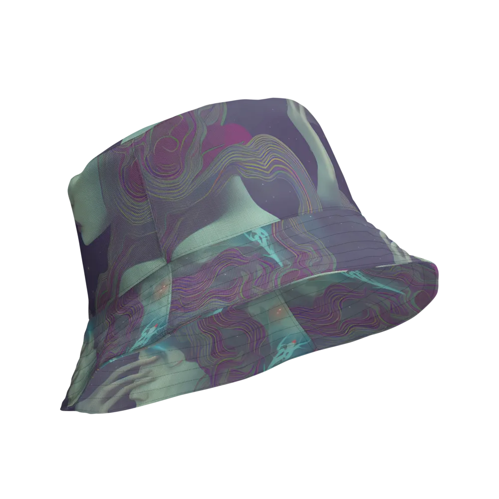 Ethereal Muse on Reversible Bucket Hat — Product details Outside
