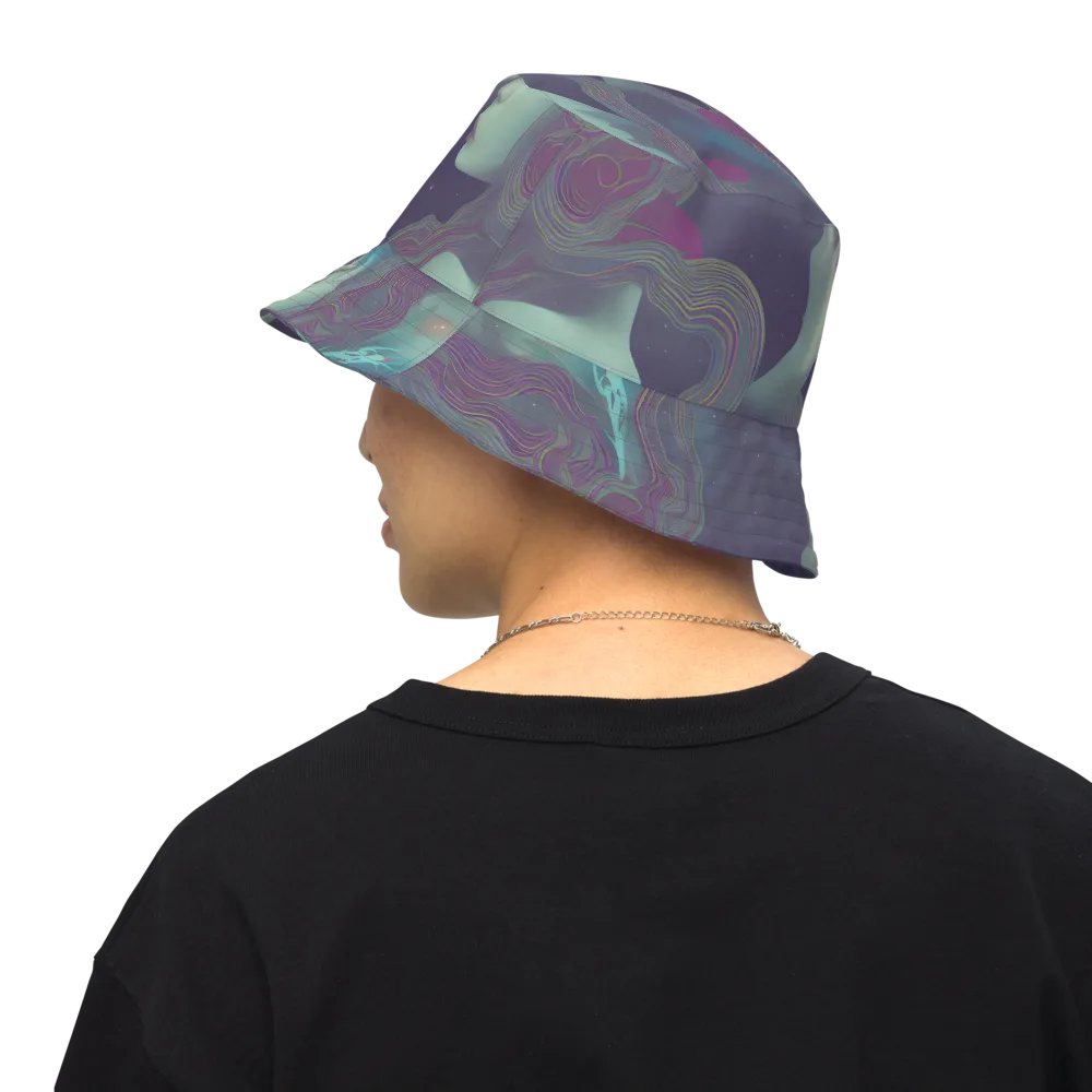 Ethereal Muse on Reversible Bucket Hat — Back Inside