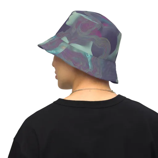 Ethereal Muse on a Reversible Bucket Hat