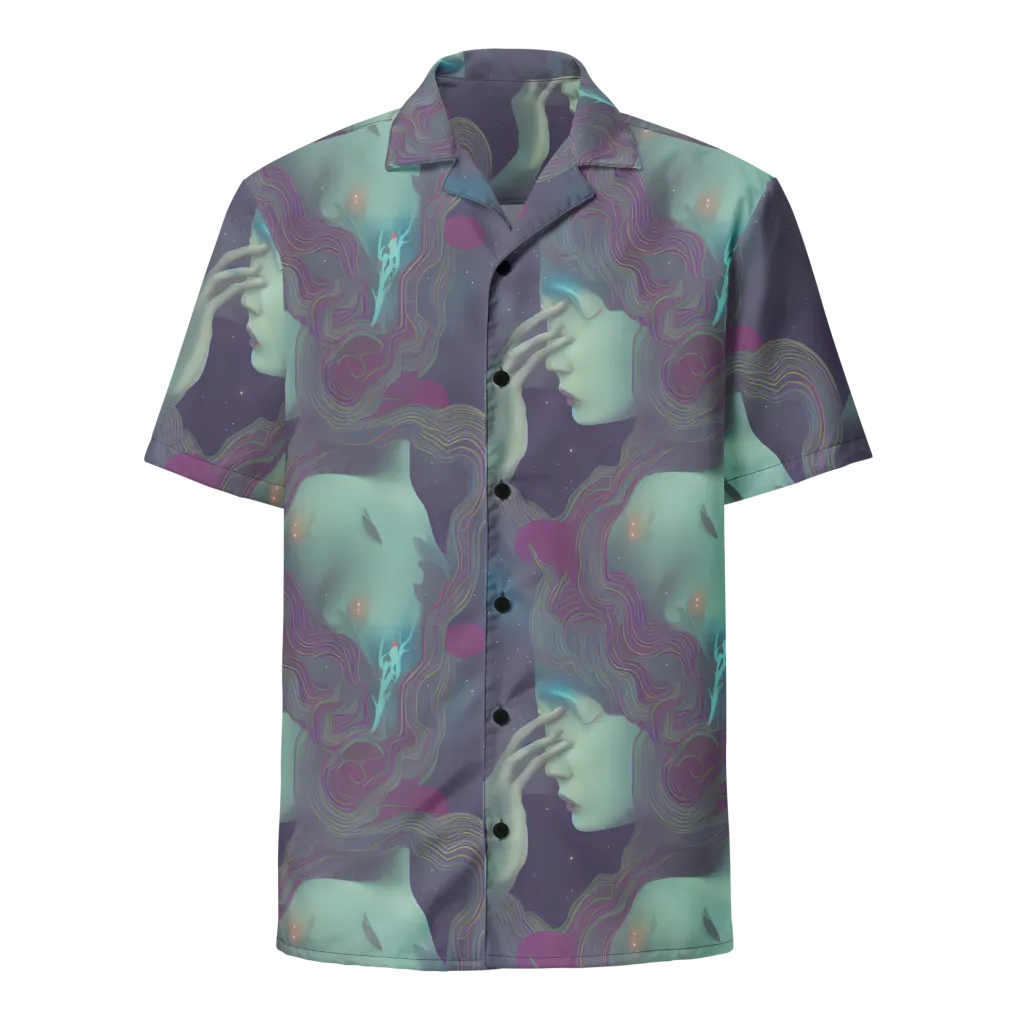 Ethereal Muse on Button Shirt — Front