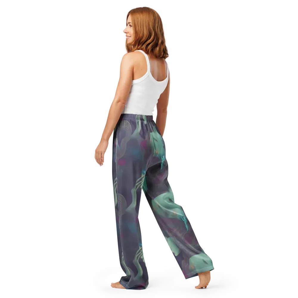 Ethereal Muse on Women's Pajama Pants — Back