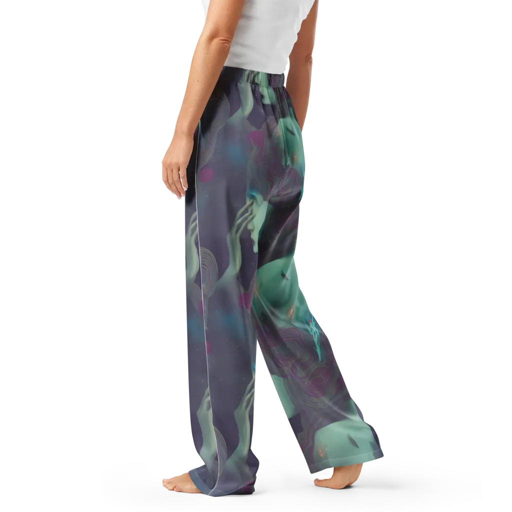 Ethereal Muse on Women's Pajama Pants — Left