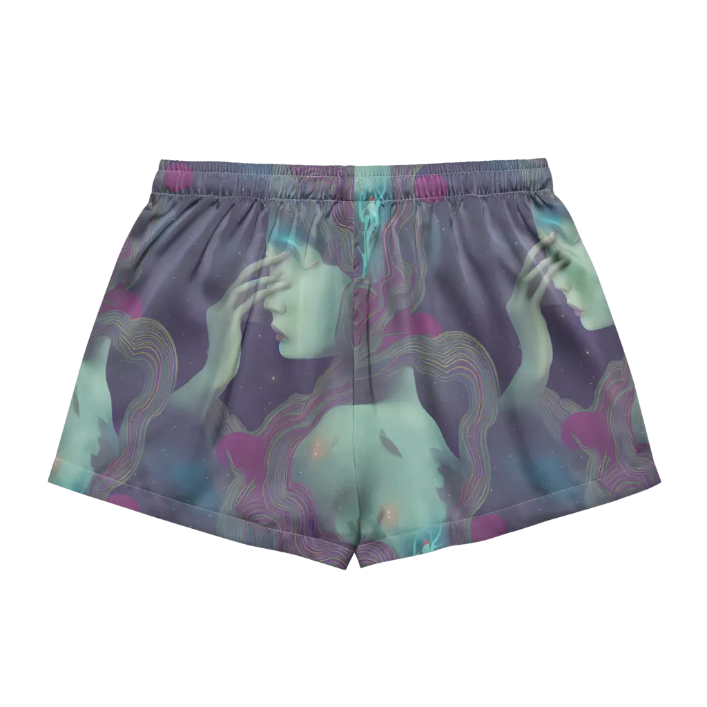 Ethereal Muse on Women's Pajama Shorts — Back