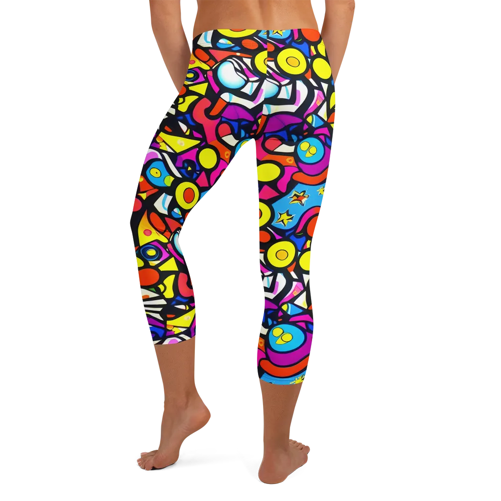 Eclectic Fantasy on Capri Leggings — Back