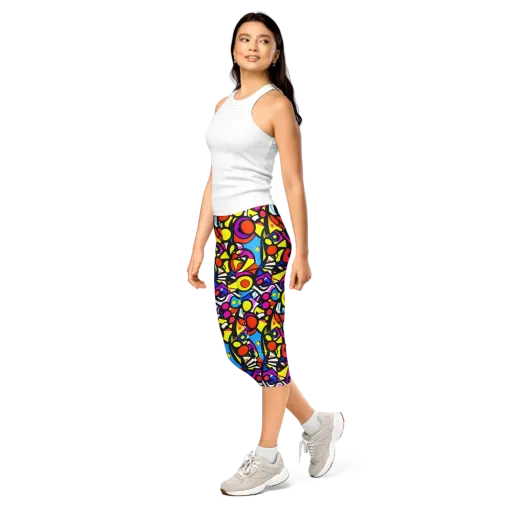 Eclectic Fantasy on a Capri Leggings
