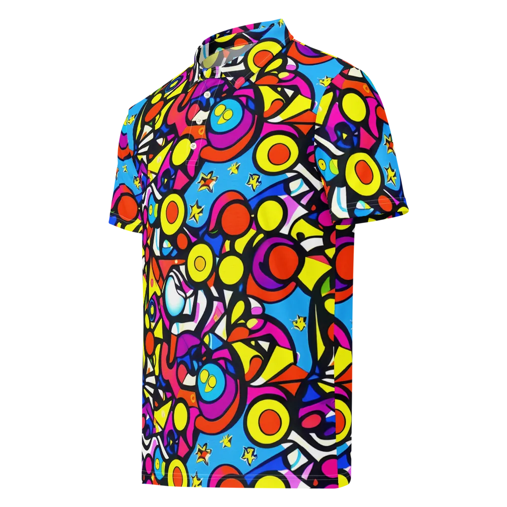 Eclectic Fantasy on Men's Slim Fit Polo Shirt — Left Front