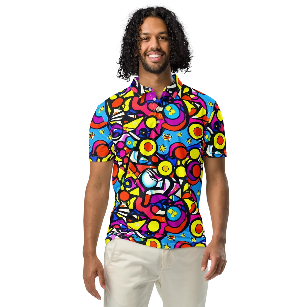 Eclectic Fantasy on Men's Slim Fit Polo Shirt — Front