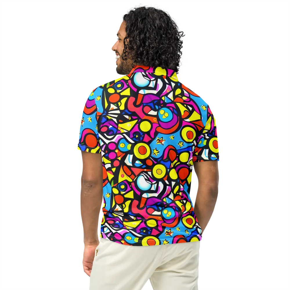 Eclectic Fantasy on Men's Slim Fit Polo Shirt — Back