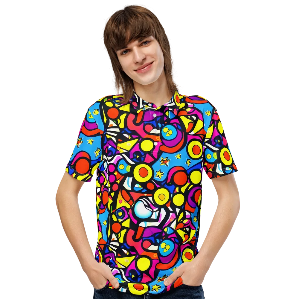 Eclectic Fantasy on Men's Slim Fit Polo Shirt — Front