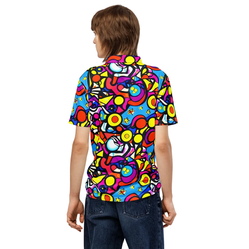 Eclectic Fantasy on Men's Slim Fit Polo Shirt — Back