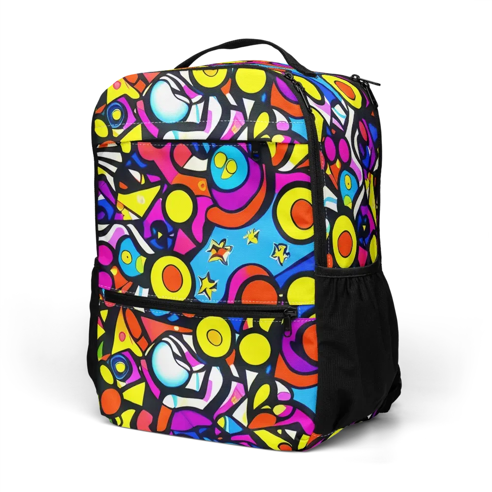 Eclectic Fantasy on Utility Backpack — Left Front