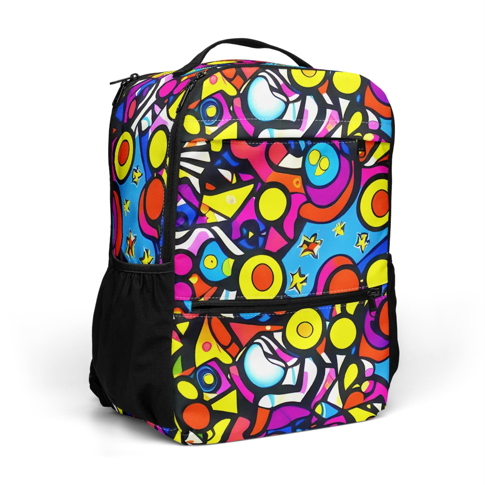 Eclectic Fantasy on Utility Backpack — Right Front