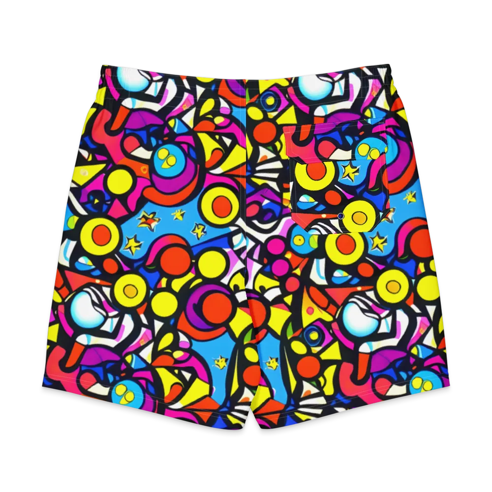 Eclectic Fantasy on Men's Board Shorts — Back