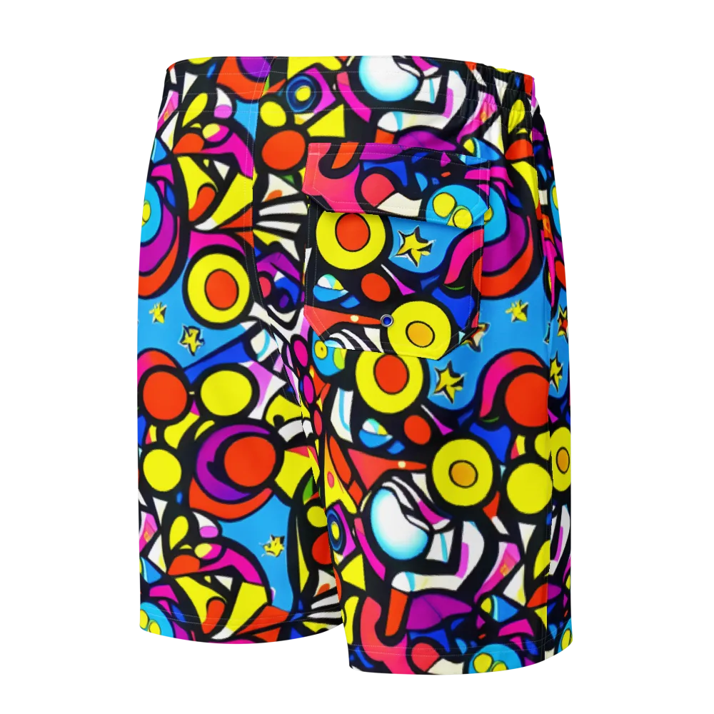 Eclectic Fantasy on Men's Board Shorts — Back