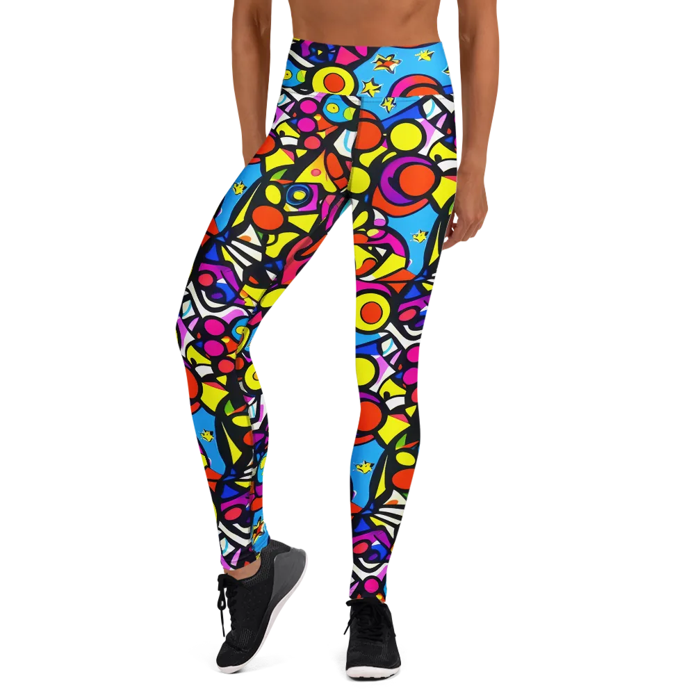 Eclectic Fantasy on Yoga Leggings — Front