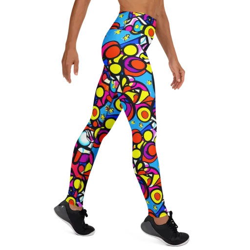 Eclectic Fantasy on a Yoga Leggings