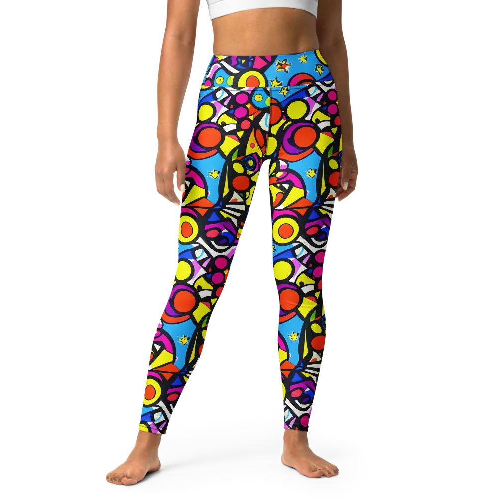 Eclectic Fantasy on Yoga Leggings — Front