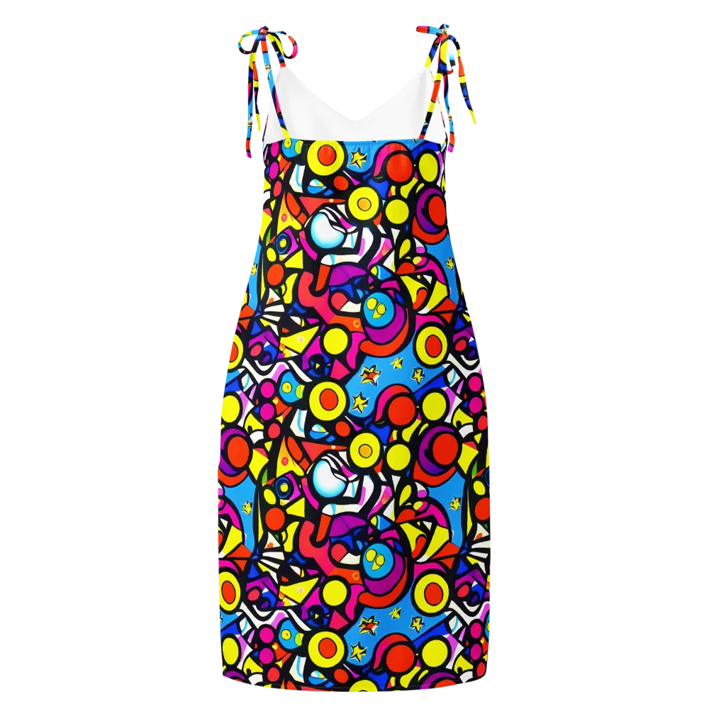 Eclectic Fantasy on Slip Dress — Back