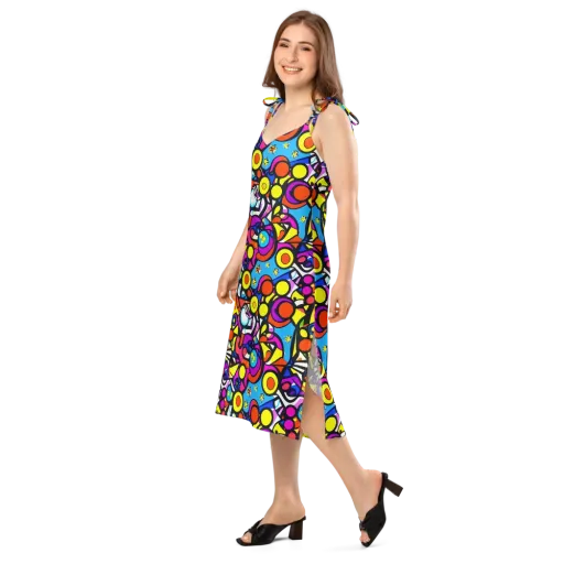 Eclectic Fantasy on a Slip Dress