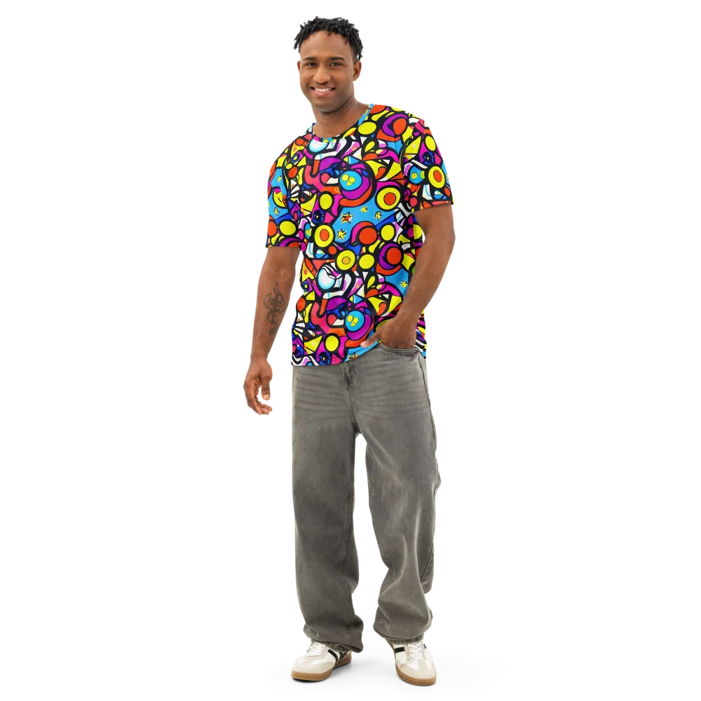Eclectic Fantasy on Men's Cotton Crew Neck T-Shirt — Front