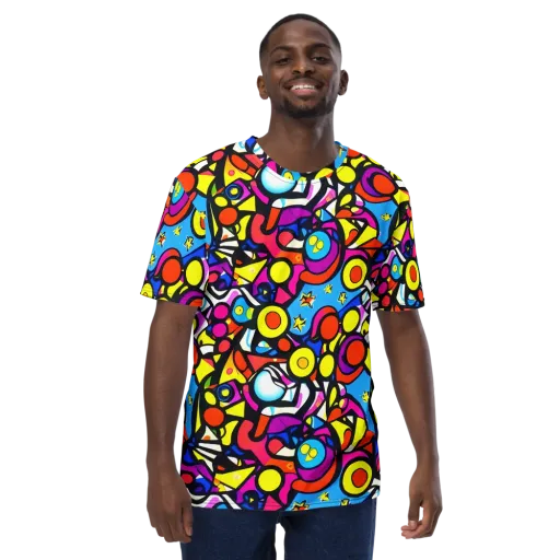 Eclectic Fantasy on a Men's Crew Neck T-Shirt