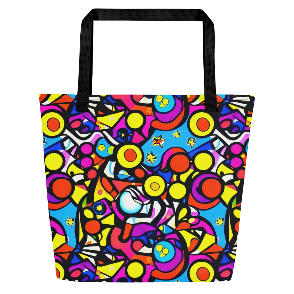 Eclectic Fantasy on Large Tote Bag W/ Pocket — Front