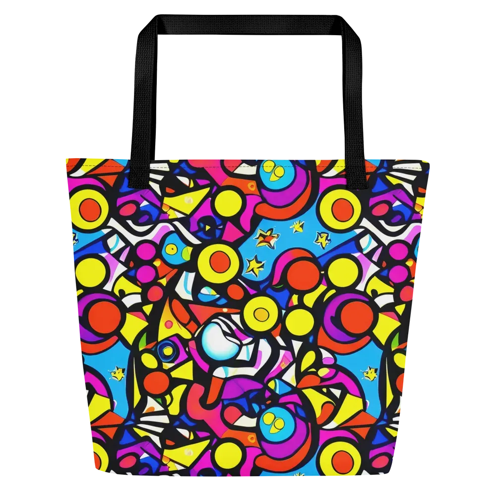 Eclectic Fantasy on Large Tote Bag W/ Pocket — Front