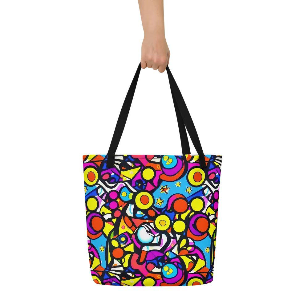 Eclectic Fantasy on Large Tote Bag W/ Pocket — Front