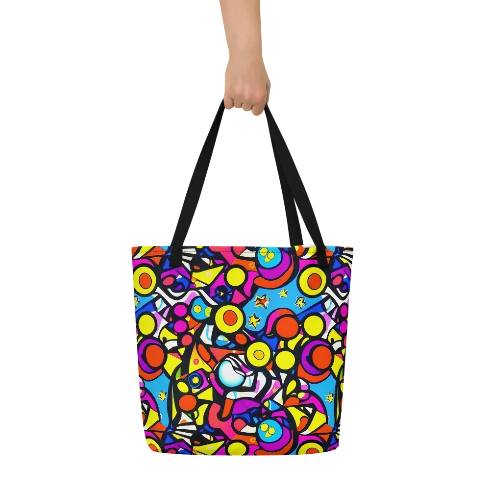 Eclectic Fantasy on Large Tote Bag W/ Pocket — Front