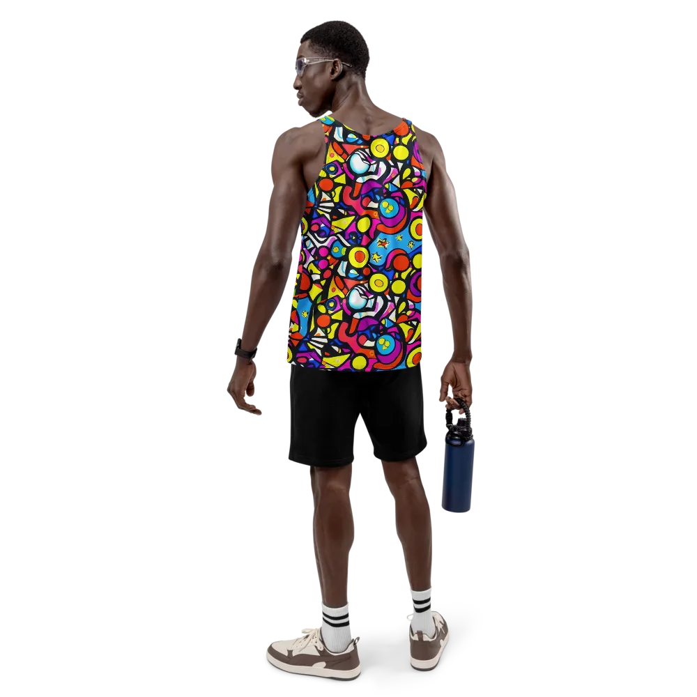 Eclectic Fantasy on Men's Tank Top — Back
