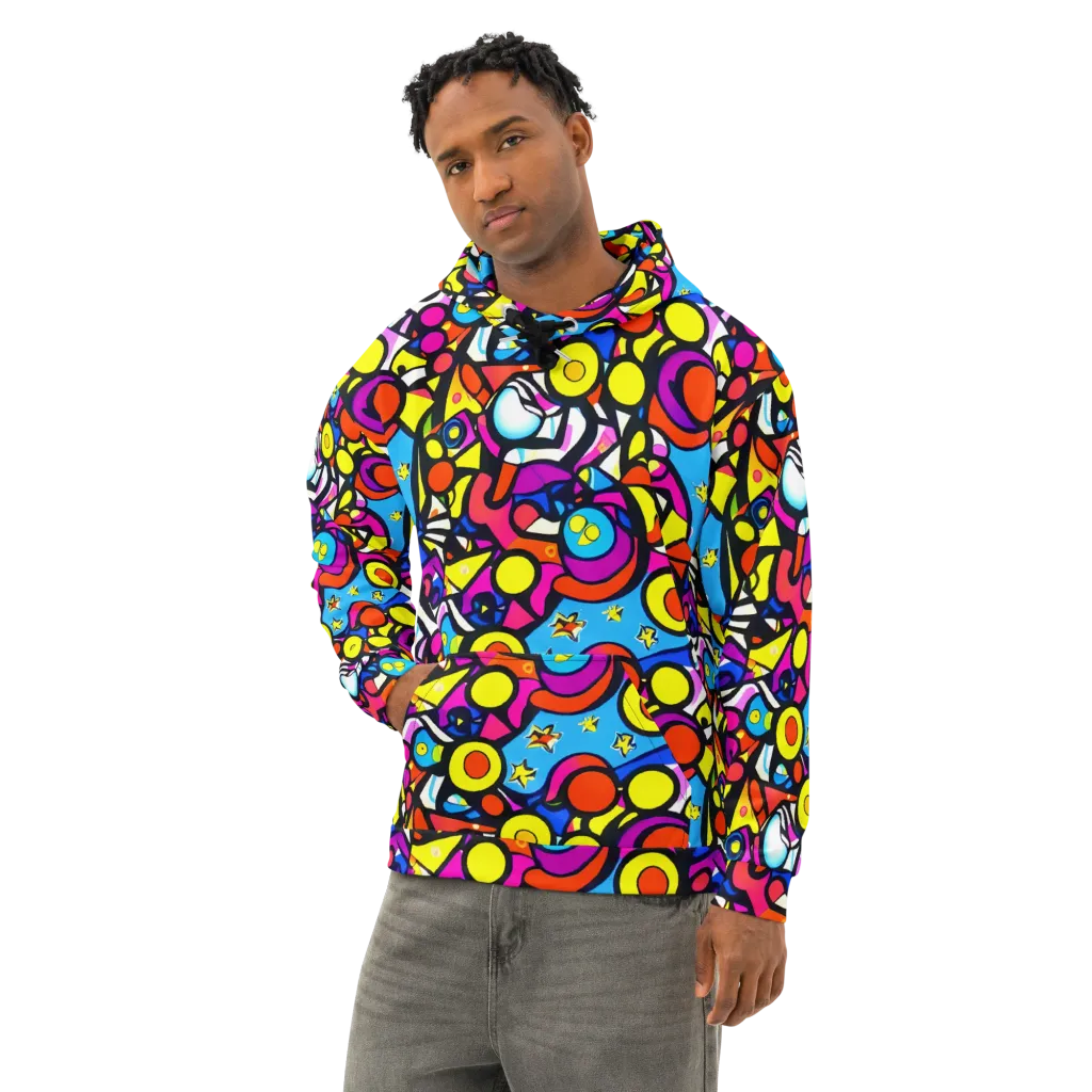 Eclectic Fantasy on Cotton Hoodie — Left Front