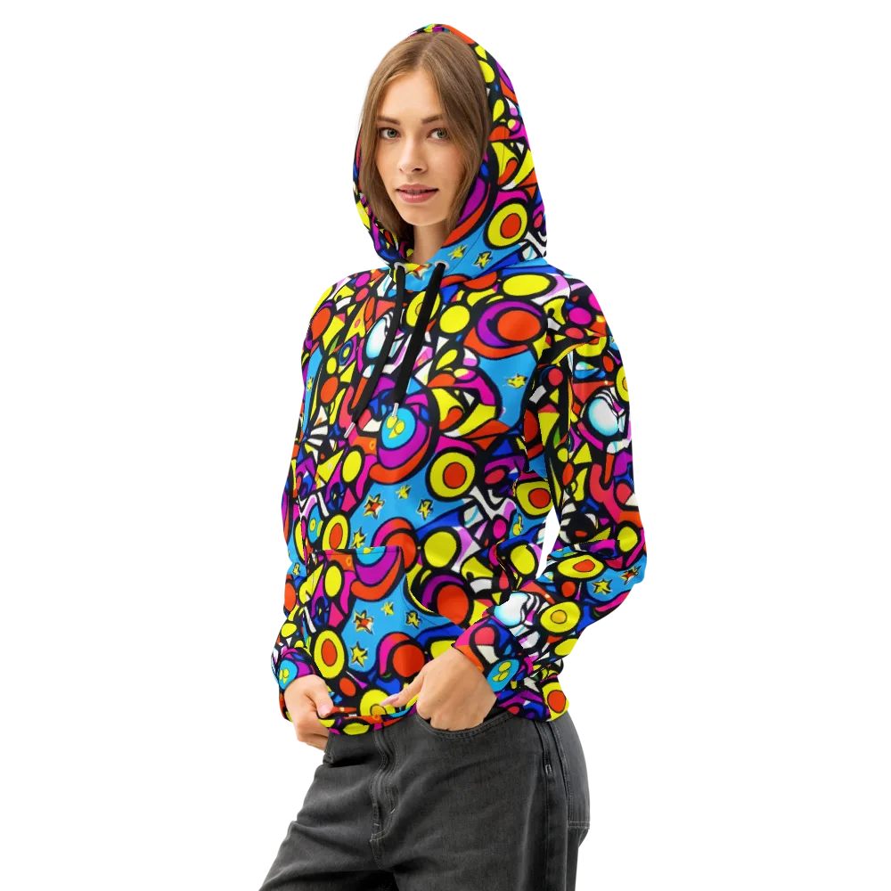 Eclectic Fantasy on Cotton Hoodie — Left Front