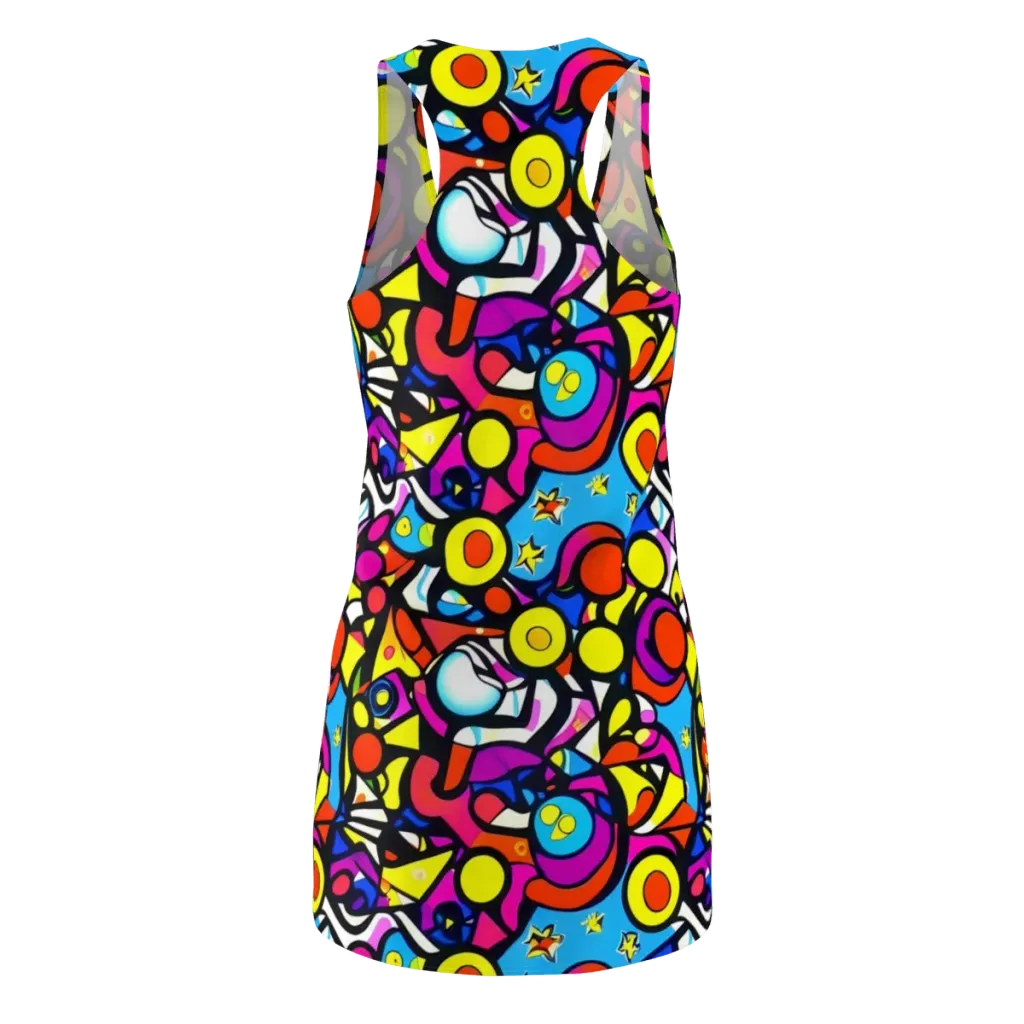 Eclectic Fantasy on Racerback Dress — Back