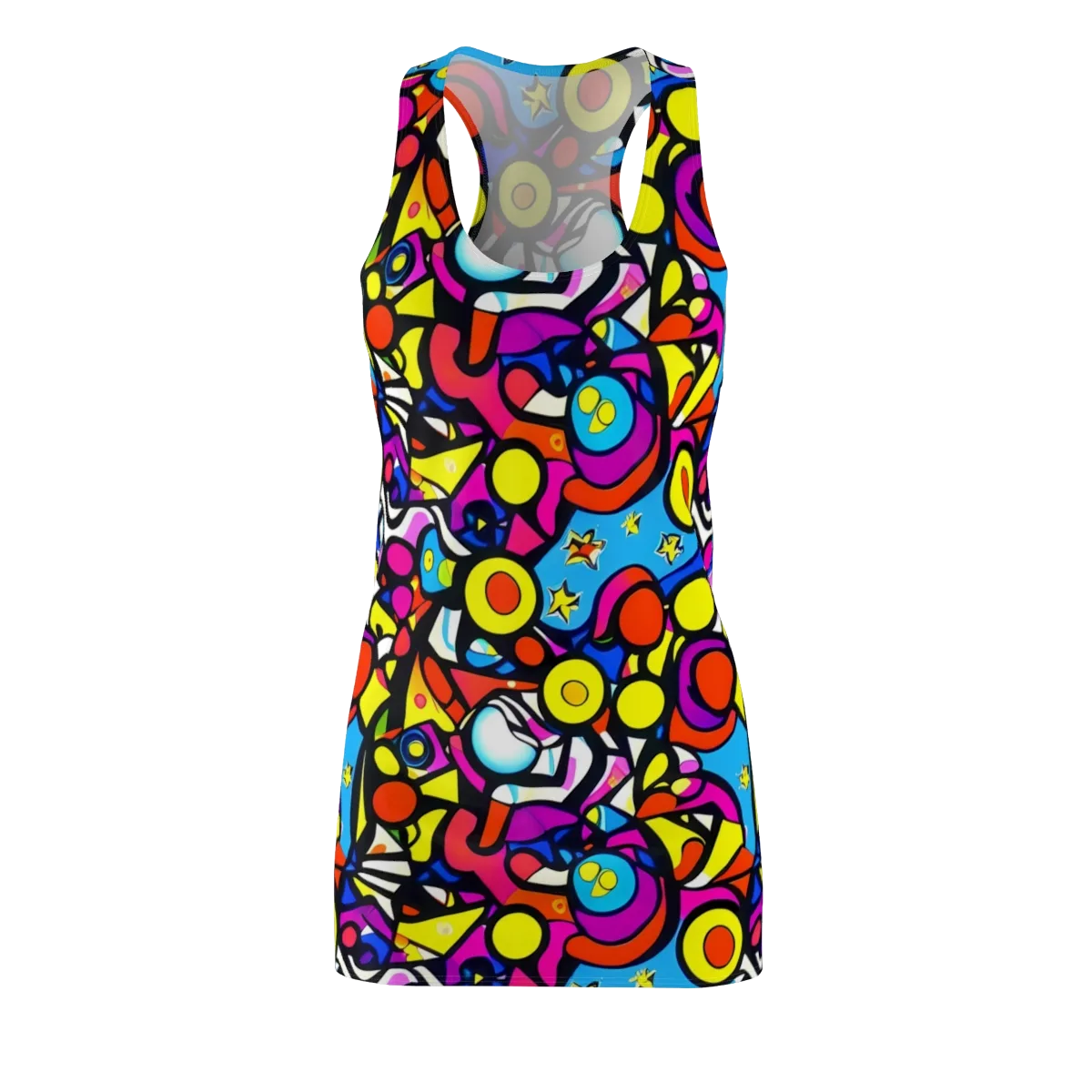 Eclectic Fantasy on Racerback Dress — Front