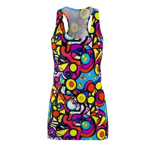 Eclectic Fantasy on a Racerback Dress