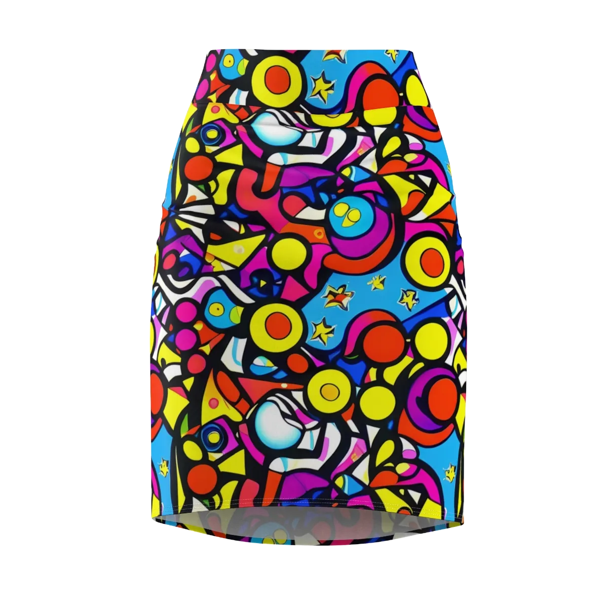 Eclectic Fantasy on Pencil Skirt — Front