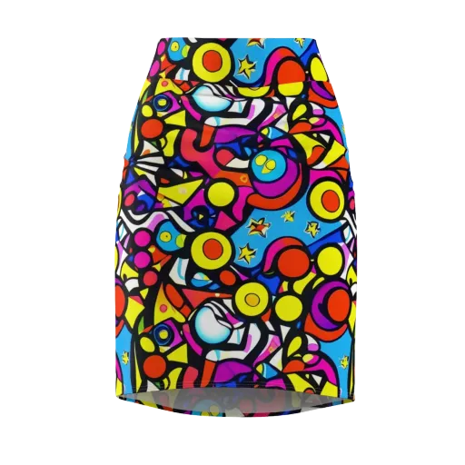 Eclectic Fantasy on a Pencil Skirt