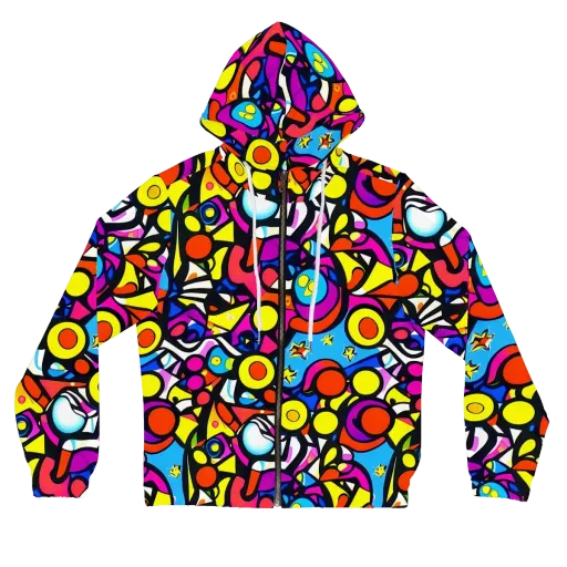 Eclectic Fantasy on a Women's Full-Zip Hoodie