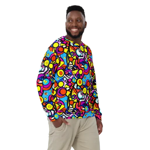 Eclectic Fantasy on a Sweatshirt
