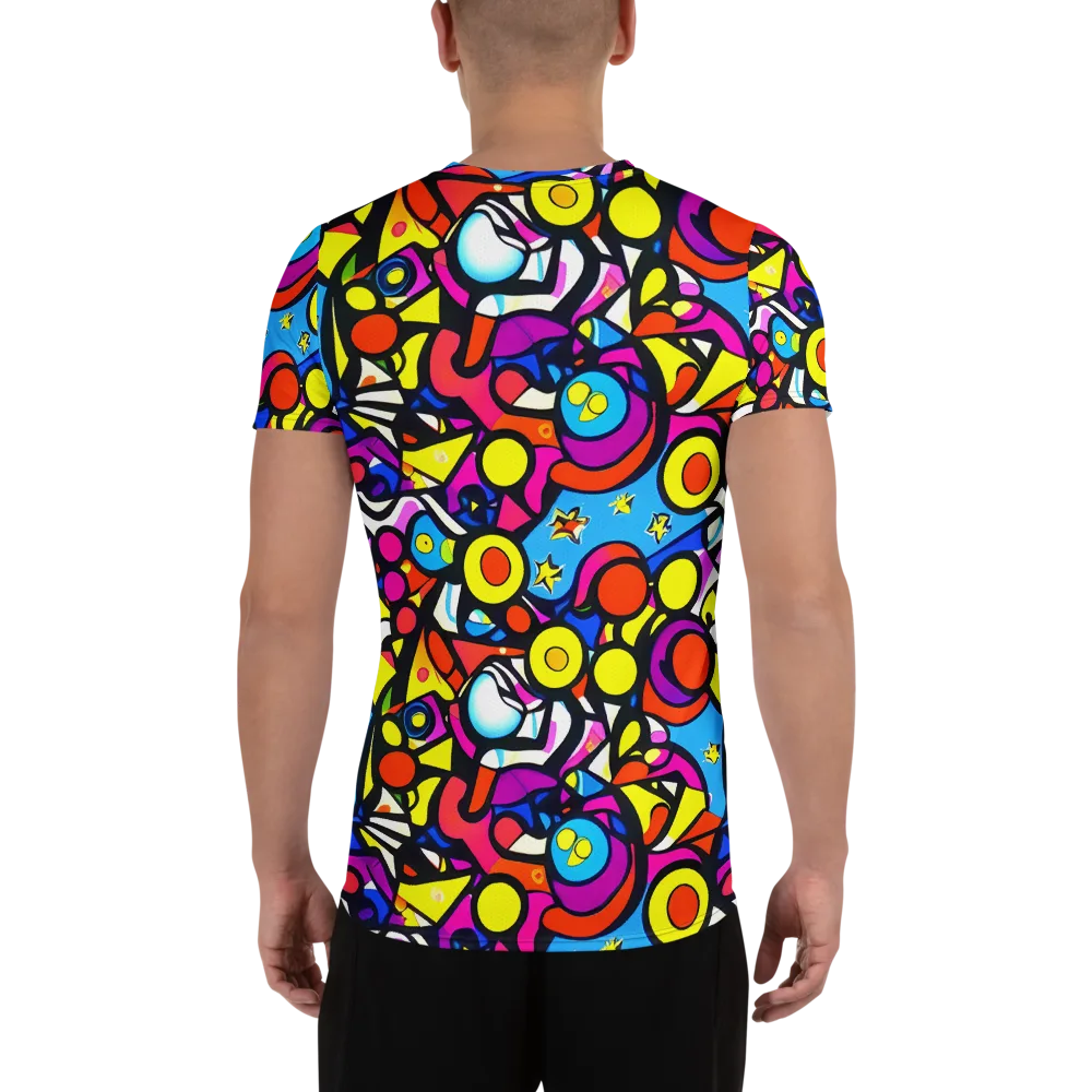 Eclectic Fantasy on Men's Athletic T-Shirt — Back