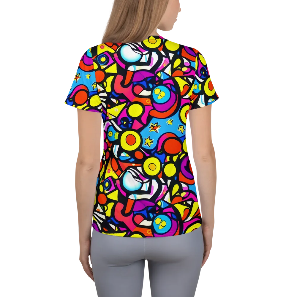 Eclectic Fantasy on Women's Athletic T-Shirt — Back