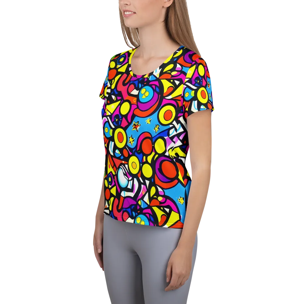 Eclectic Fantasy on Women's Athletic T-Shirt — Left