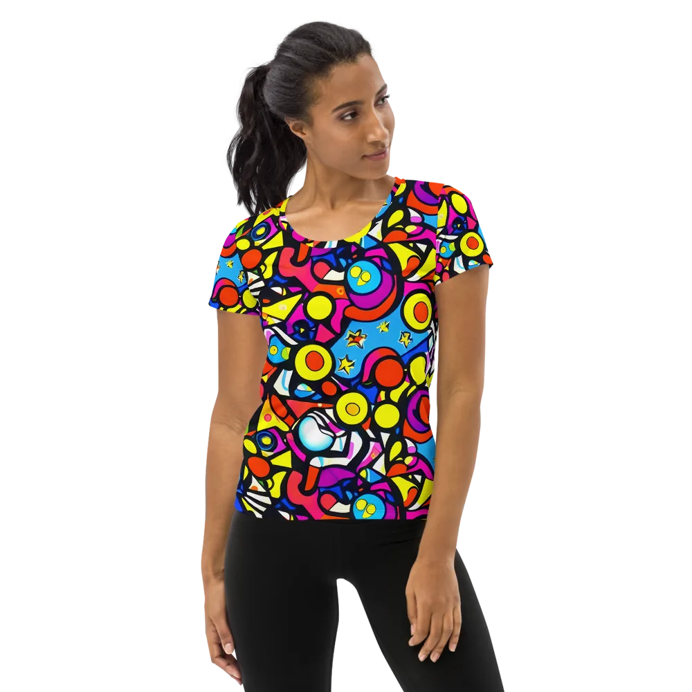 Eclectic Fantasy on Women's Athletic T-Shirt — Front