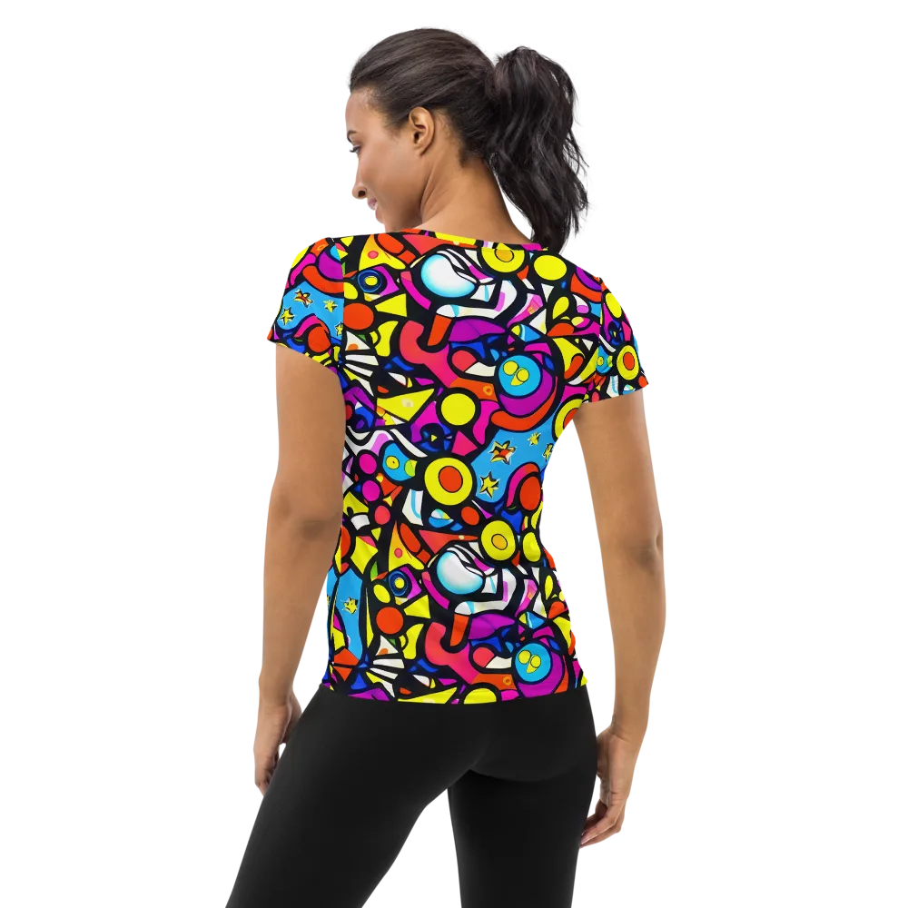 Eclectic Fantasy on Women's Athletic T-Shirt — Back