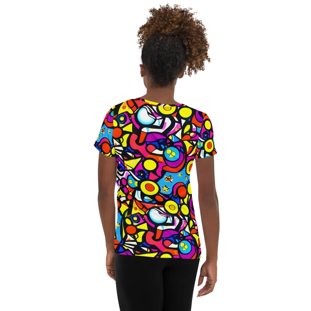 Eclectic Fantasy on Women's Athletic T-Shirt — Back