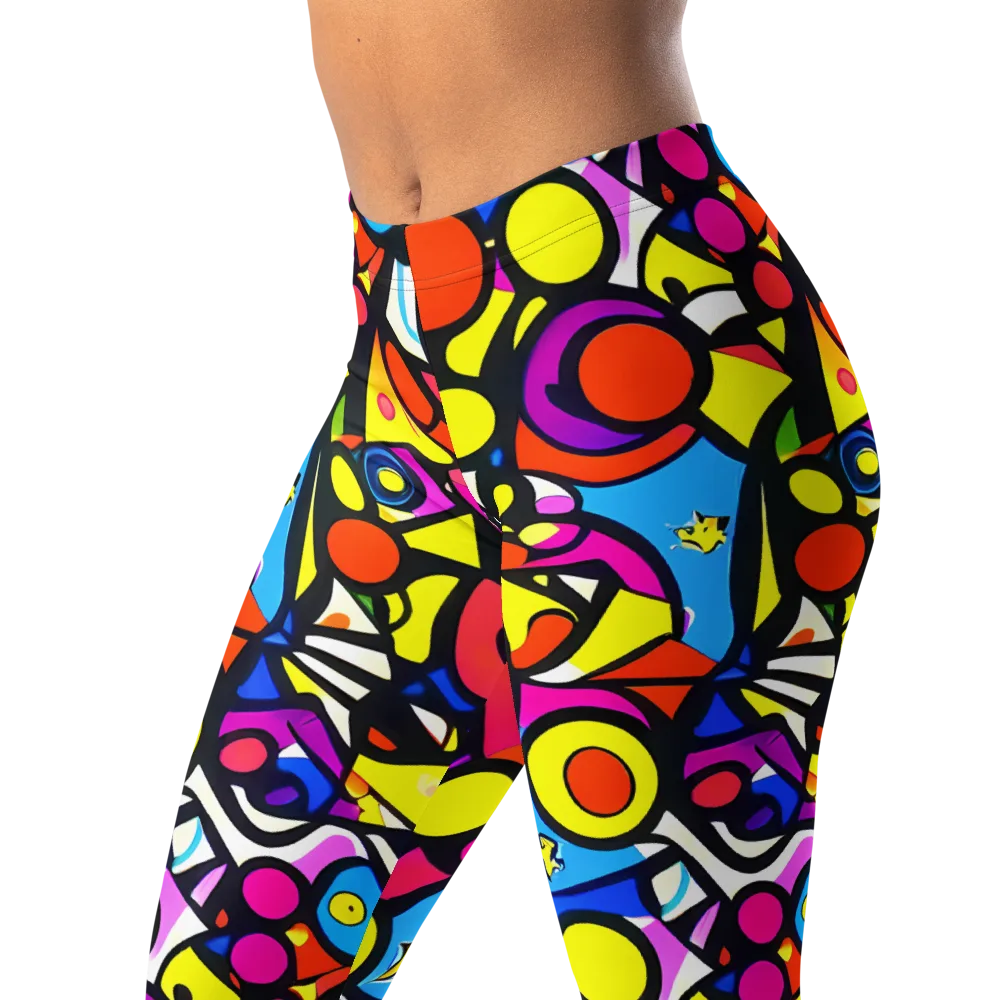 Eclectic Fantasy on Leggings — Left Front