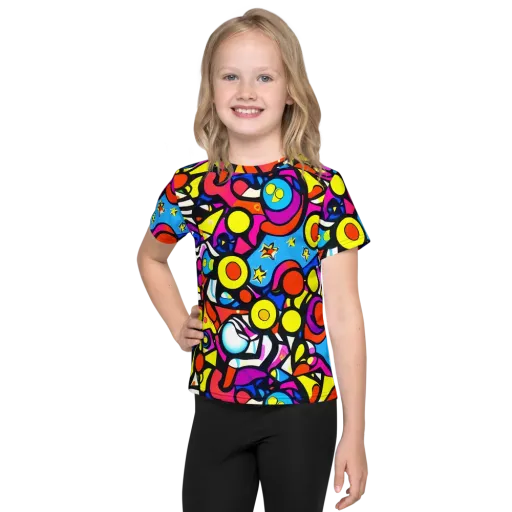 Eclectic Fantasy on a Kids Crew Neck T-Shirt