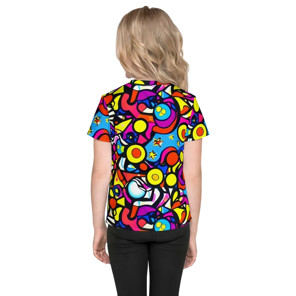 Eclectic Fantasy on Kids Crew Neck T-Shirt — Back